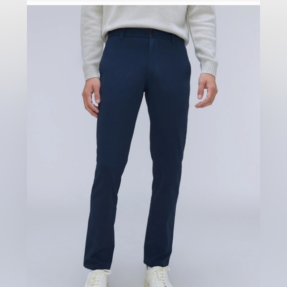 Everlane Performance Chino Pants Uniform Straight Fit Deep Navy 40X34 NWT - Picture 2 of 9